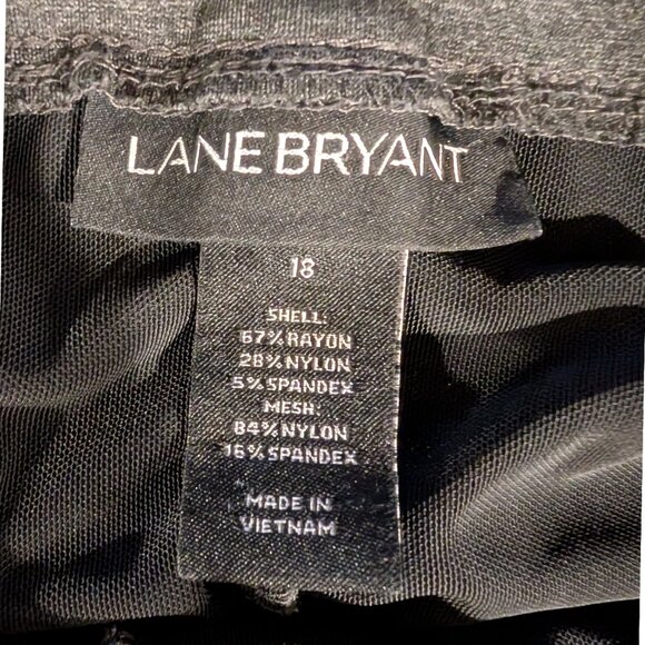 Lane Bryant Womense Siz 18 Gray Ponte Pants Pull On Innersculpt work Leggings - Picture 5 of 6